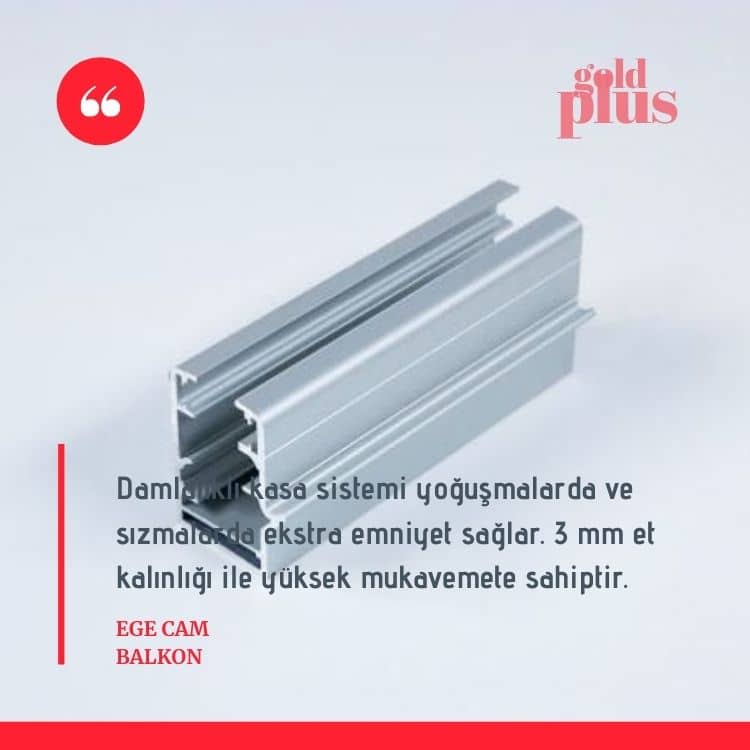 gold cam balkon damlalıklı kasa
